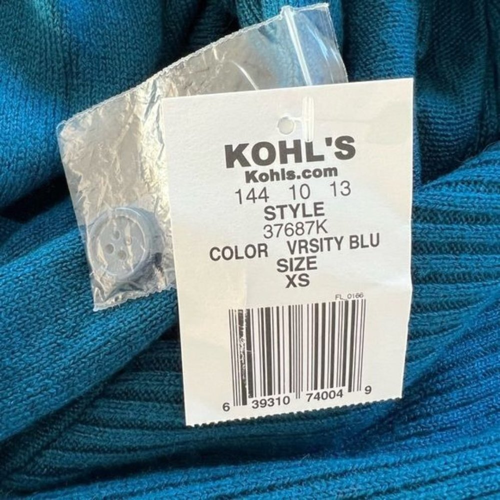 NWT Kohl’s Cowl Neck Sweater Dress Size XS - Picture 5 of 5